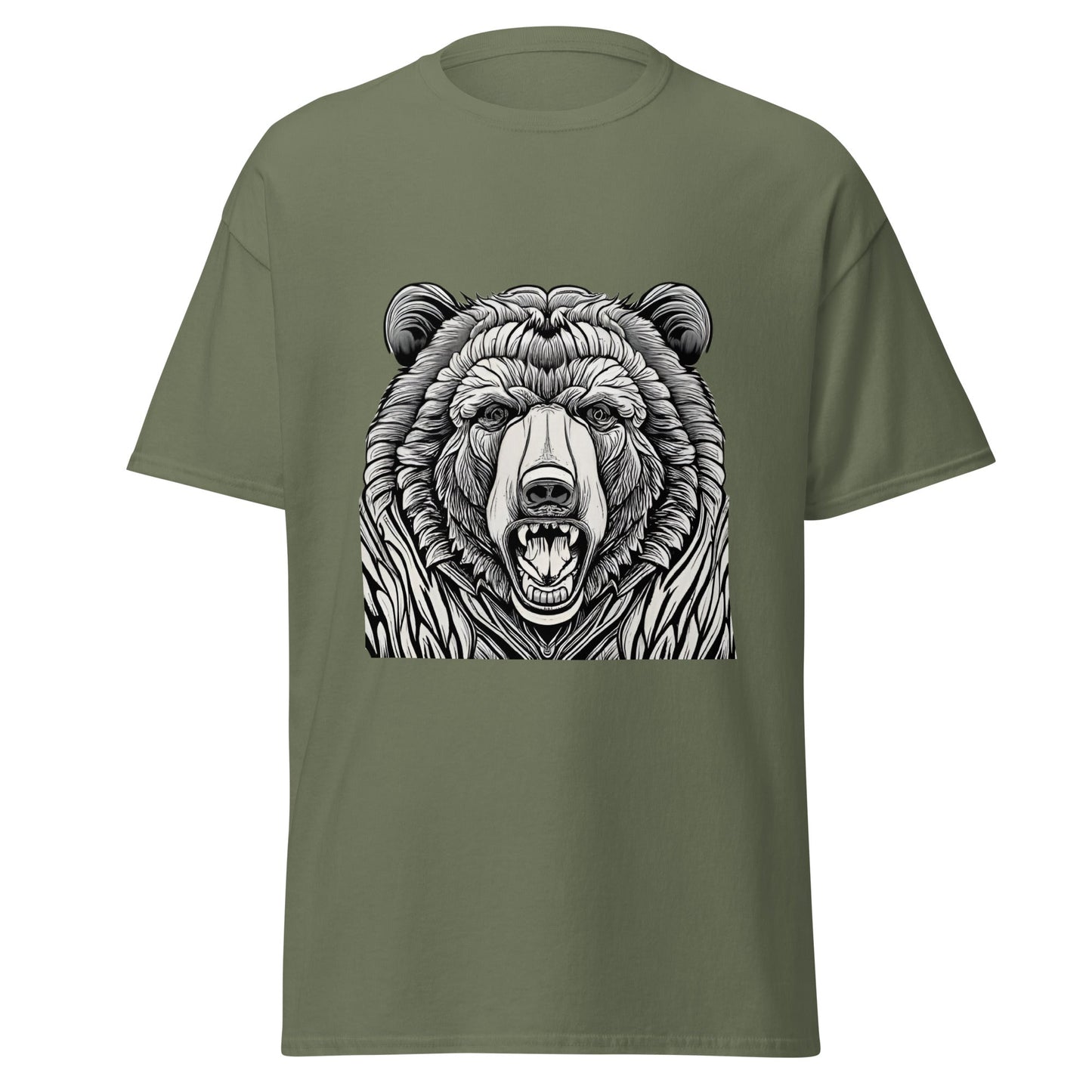 Angry Grizzly Men's Classic Tee (Sizes up to 3x) - Ruppy's Creations