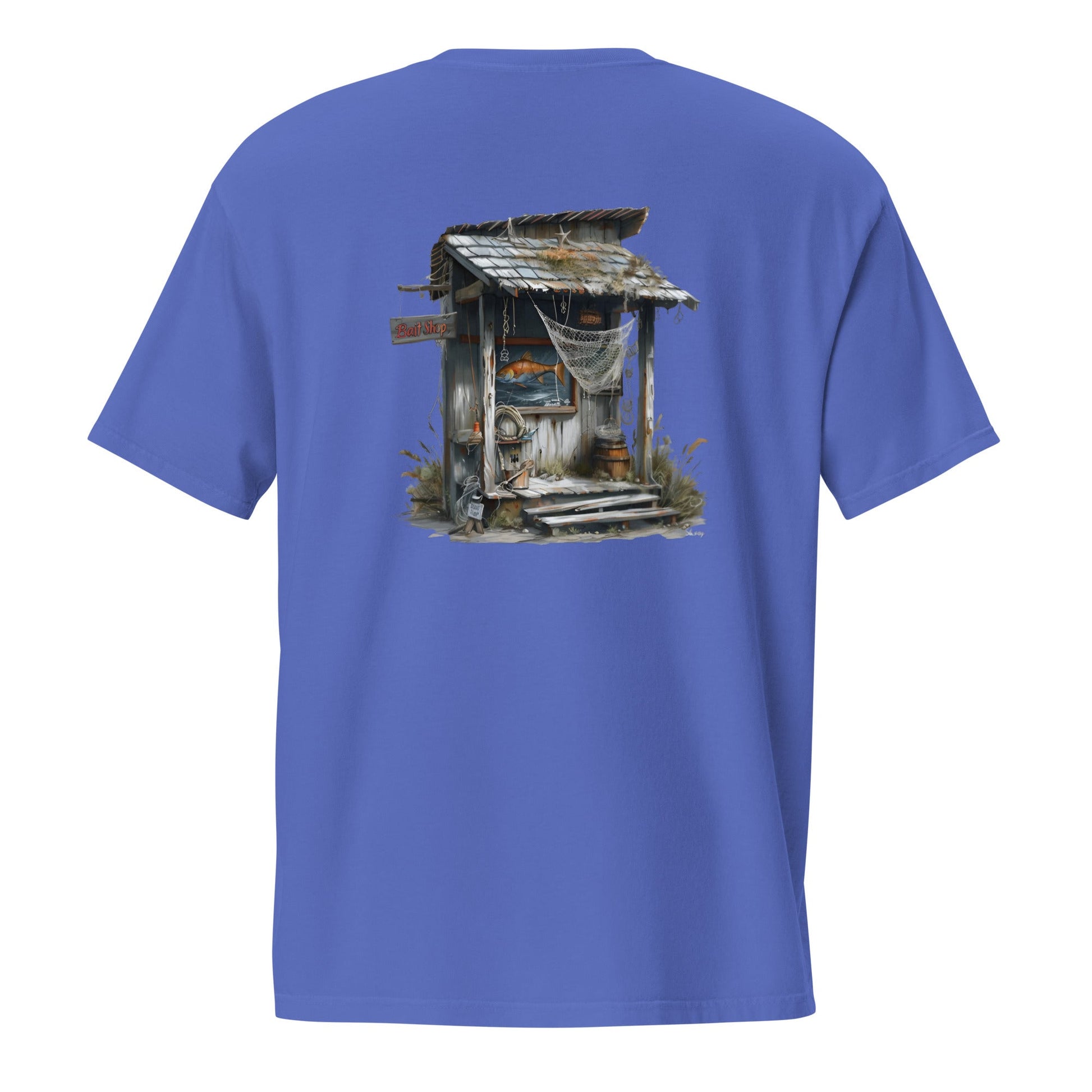 Bait Shop Back Print Men's Pocket t-shirt - Ruppy's Creations