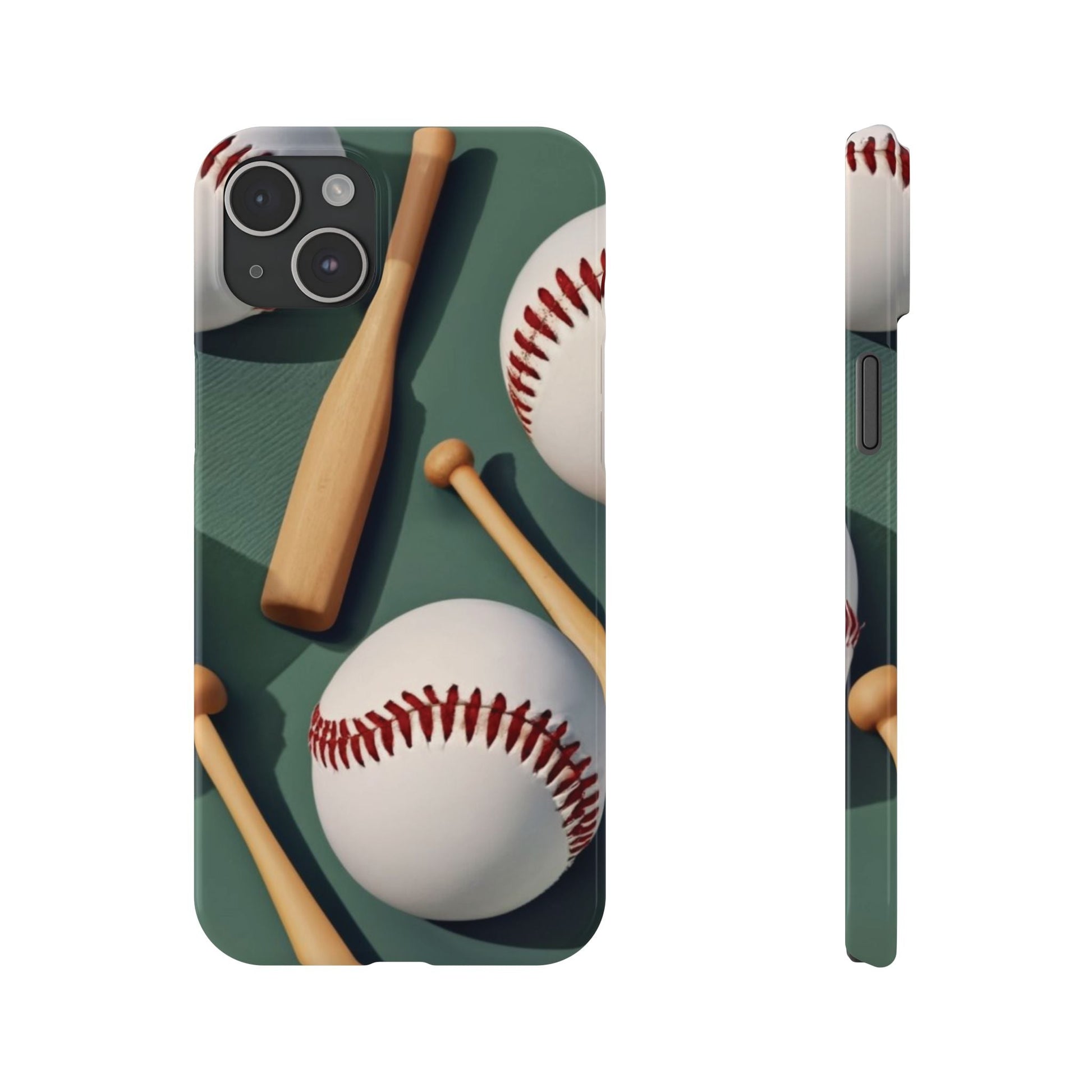 Baseball Fan I phone Slim Phone Cases - Ruppy's Creations