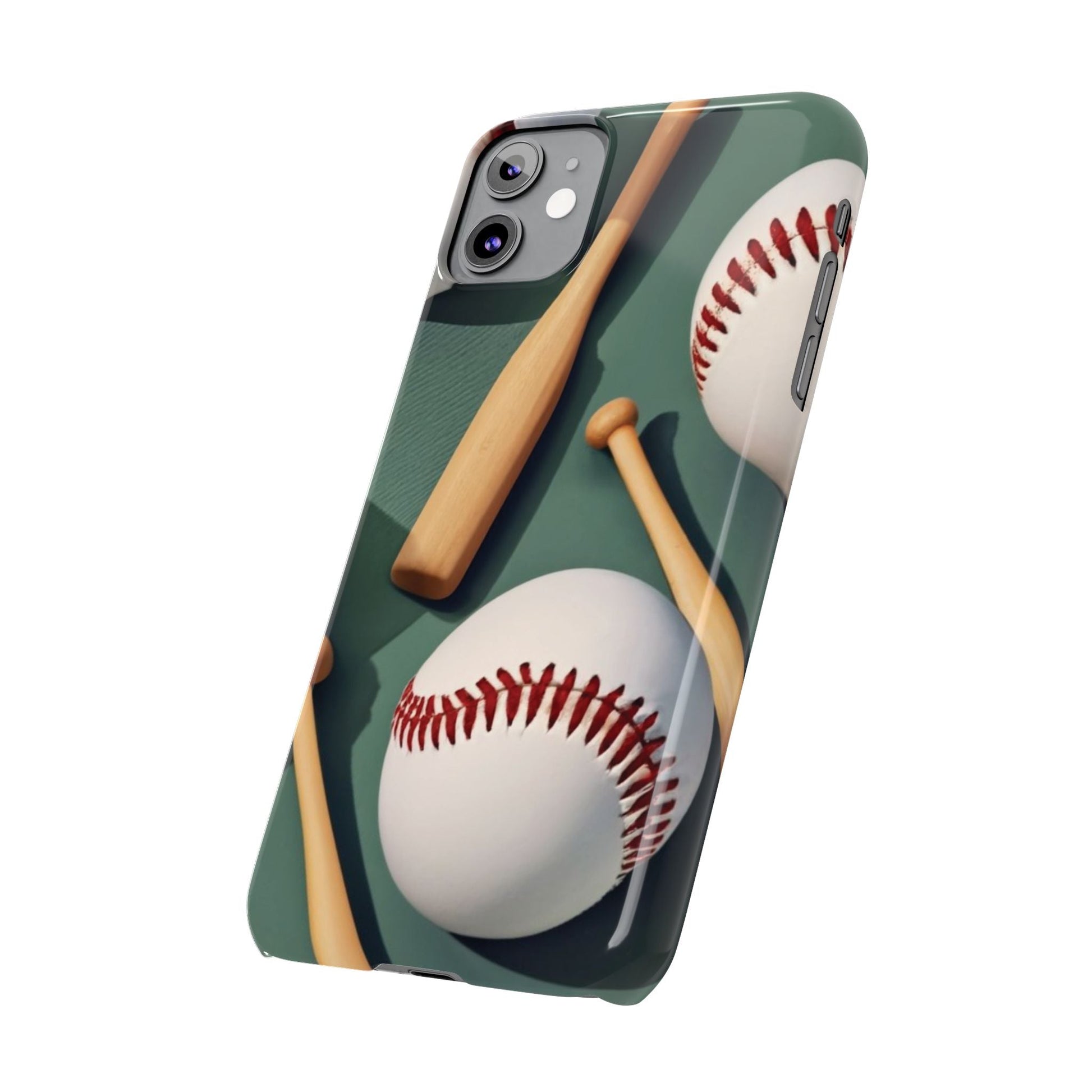 Baseball Fan I phone Slim Phone Cases - Ruppy's Creations