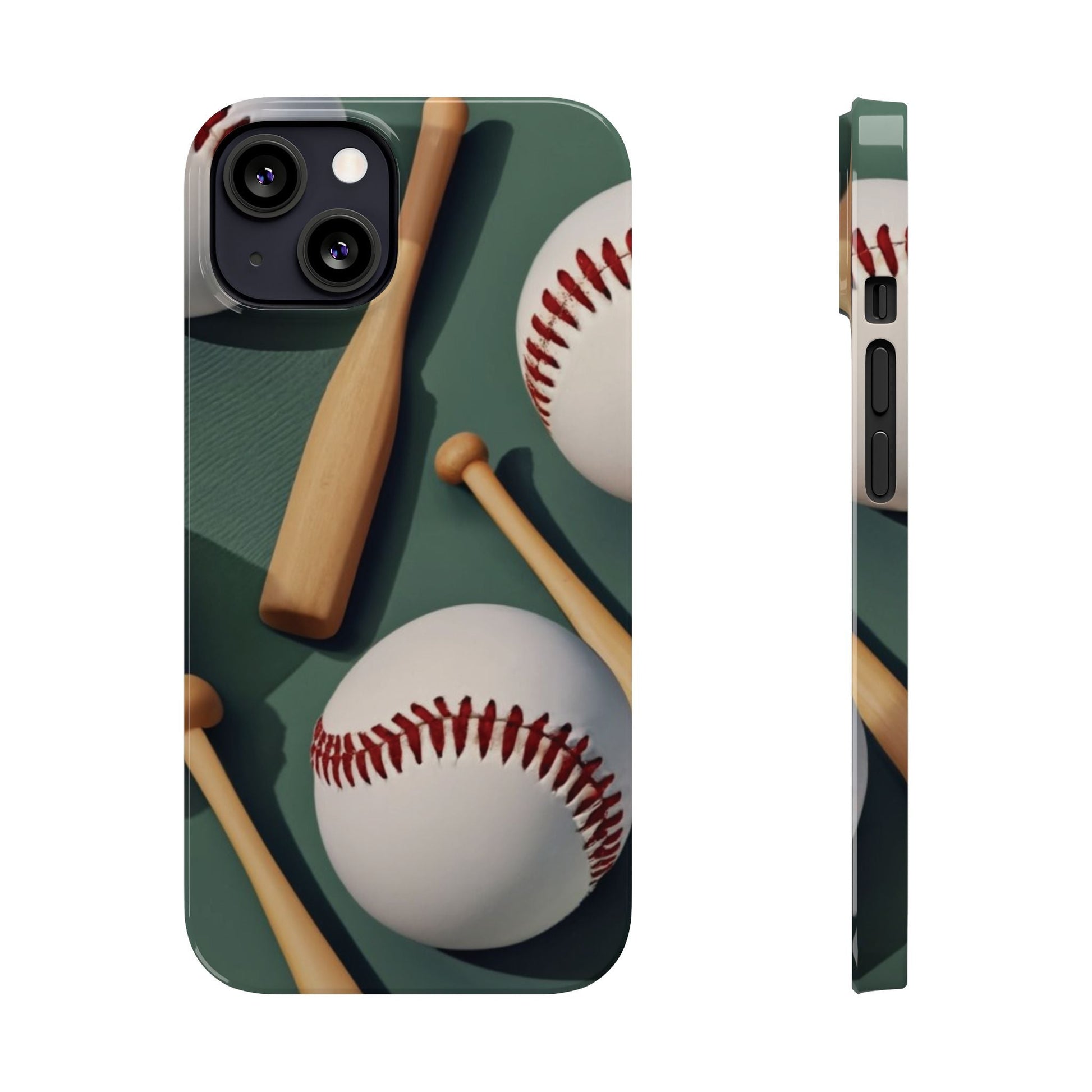 Baseball Fan I phone Slim Phone Cases - Ruppy's Creations