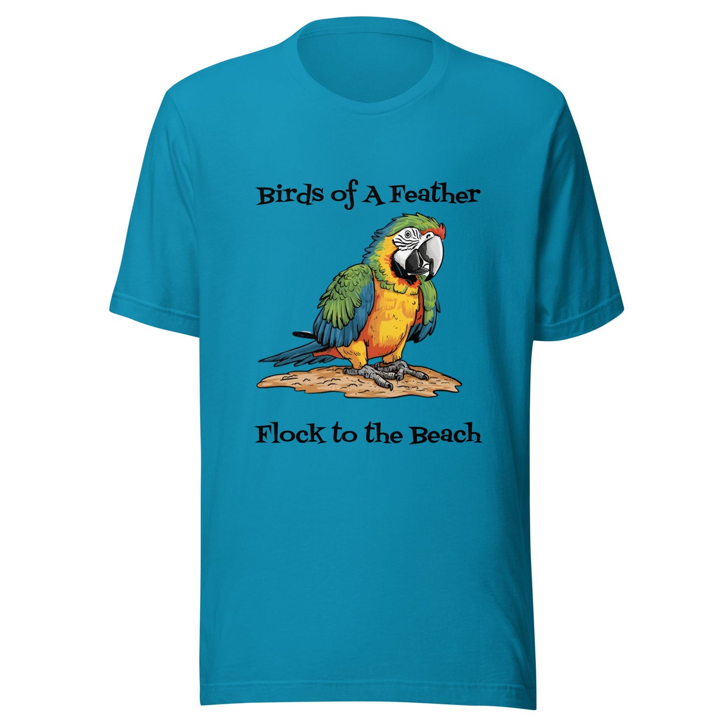 Beach Parrot Unisex T-shirt - Ruppy's Creations