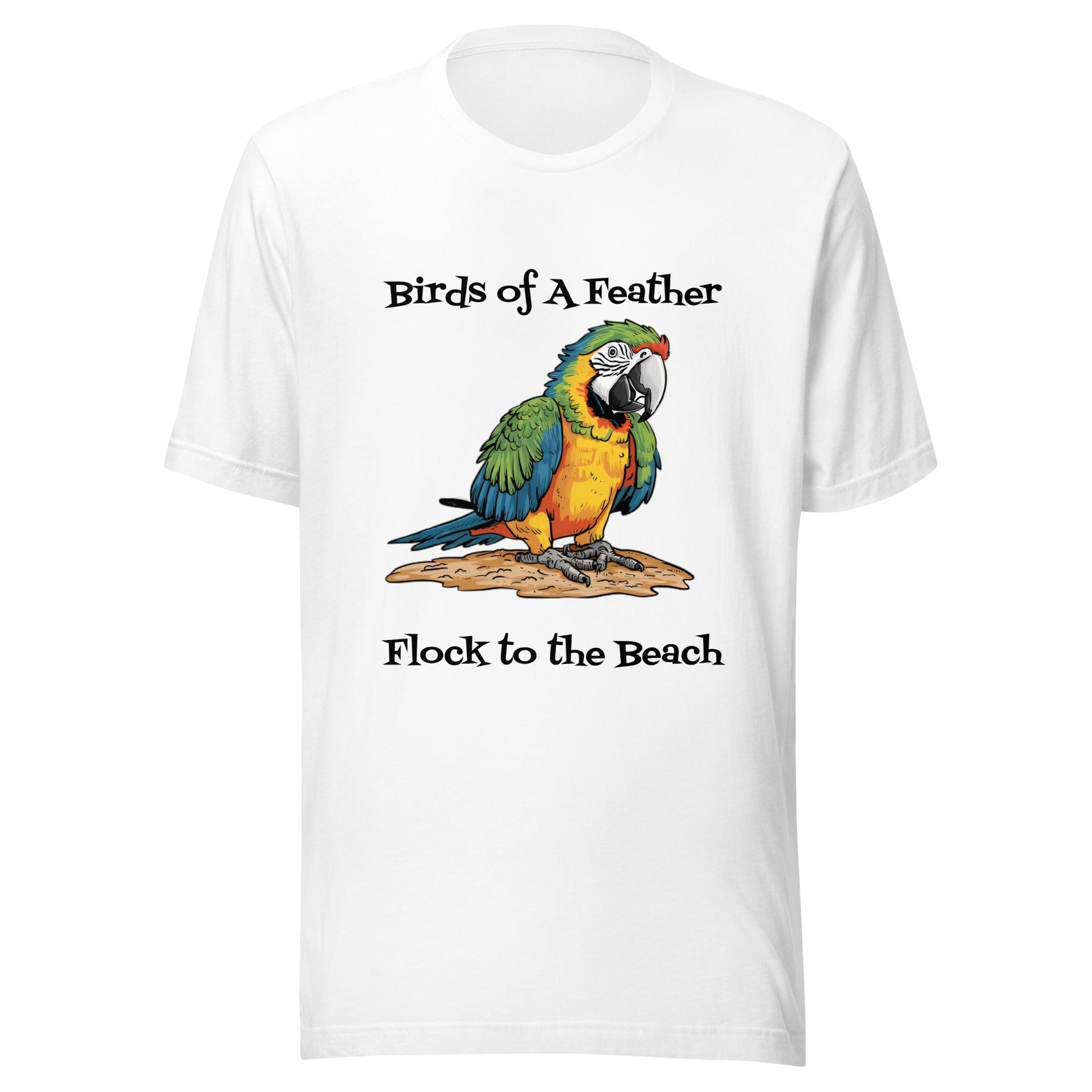 Beach Parrot Unisex T-shirt - Ruppy's Creations