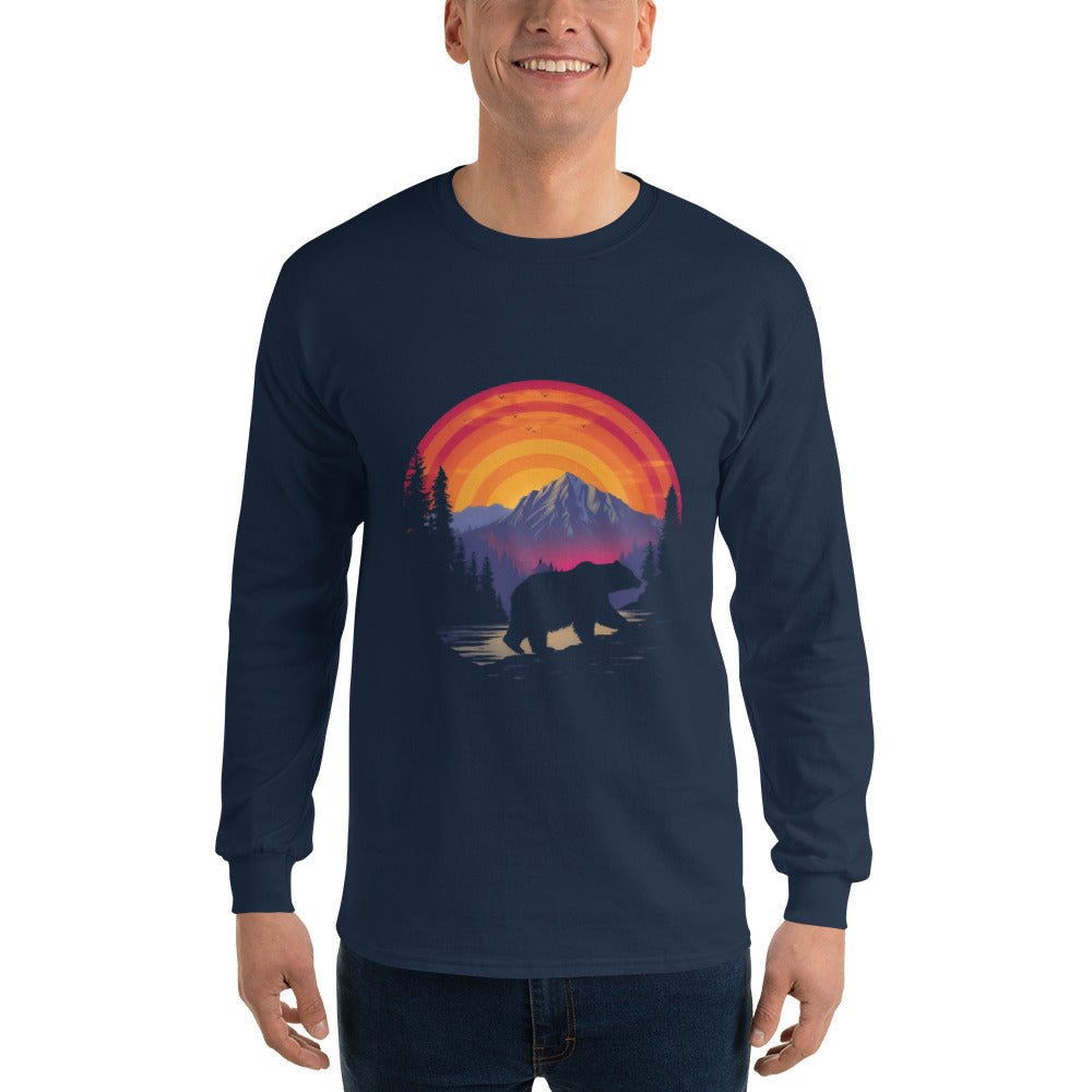 Bear Mountain Men’s Long Sleeve Shirt - Ruppy's Creations