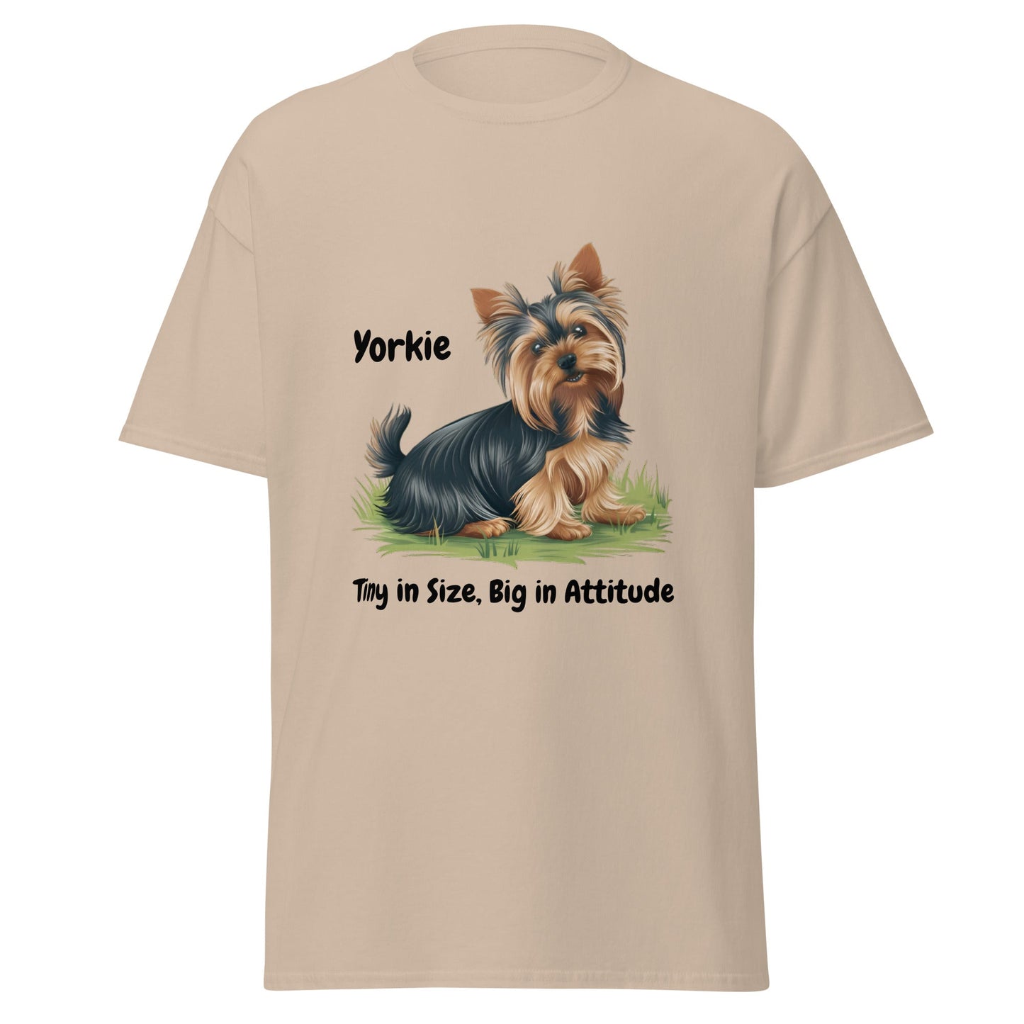 Big Attitude Yorkie Unisex T - shirt - Ruppy's Creations