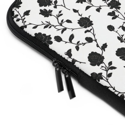 Black Rose Laptop Sleeve - Ruppy's Creations