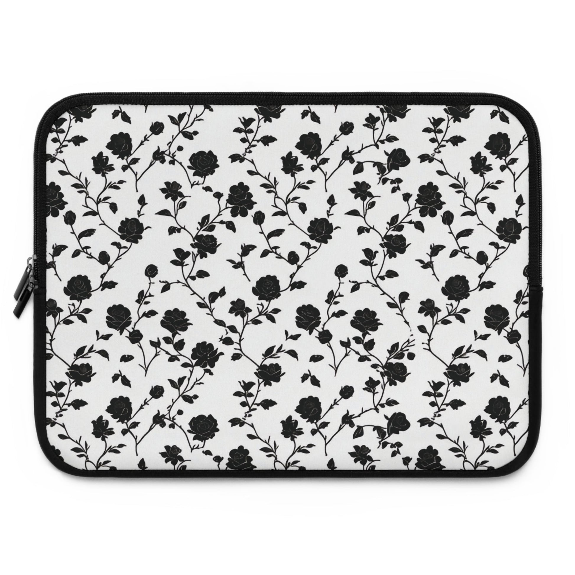 Black Rose Laptop Sleeve - Ruppy's Creations