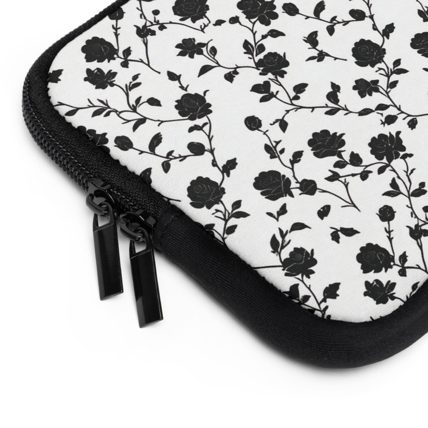 Black Rose Laptop Sleeve - Ruppy's Creations