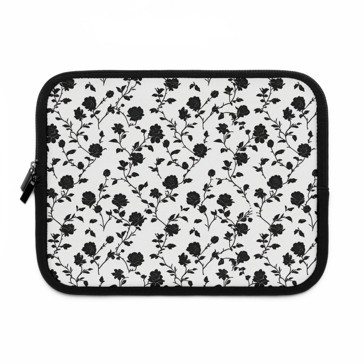 Black Rose Laptop Sleeve - Ruppy's Creations