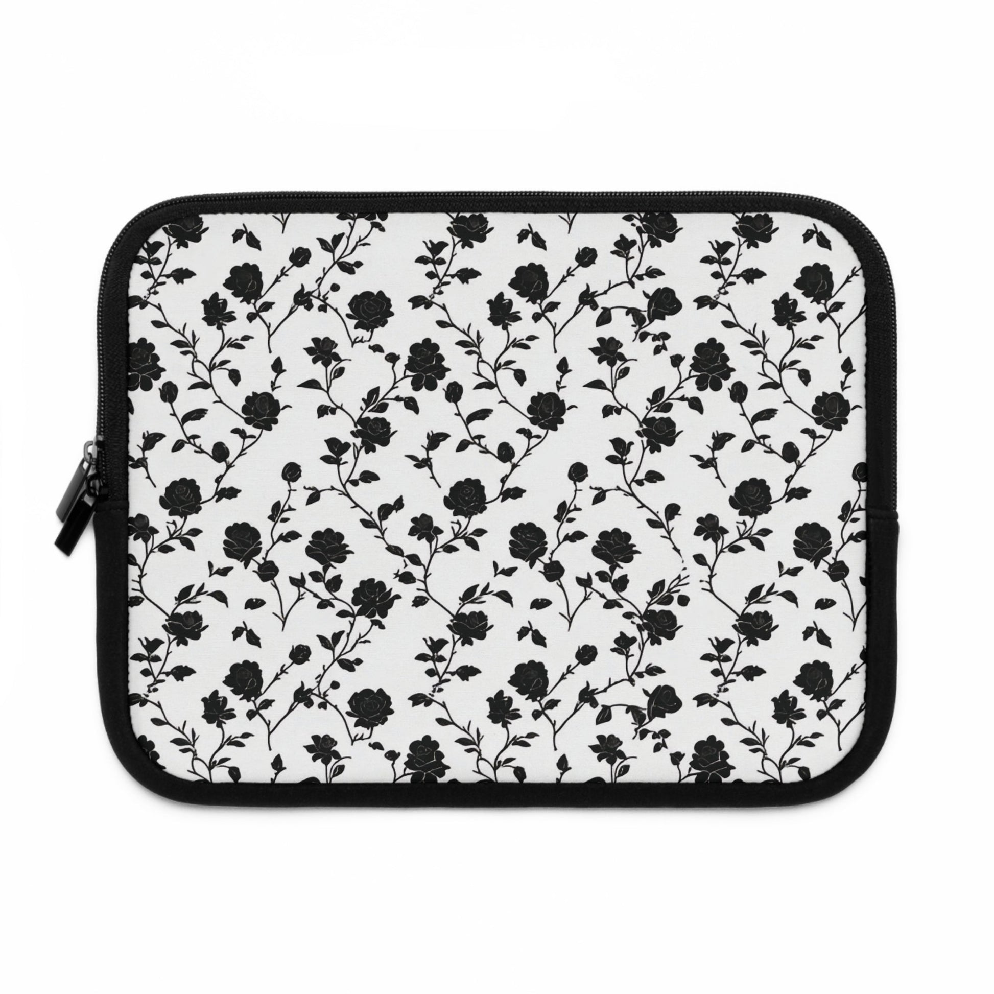 Black Rose Laptop Sleeve - Ruppy's Creations