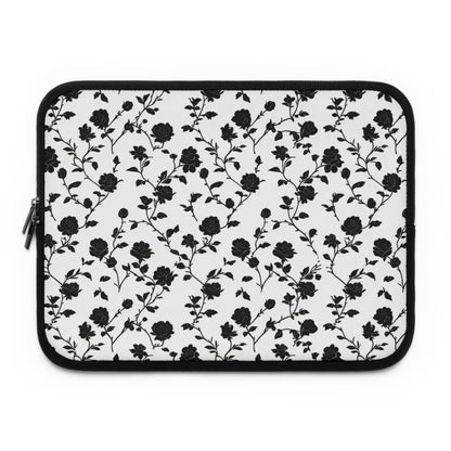 Black Rose Laptop Sleeve - Ruppy's Creations