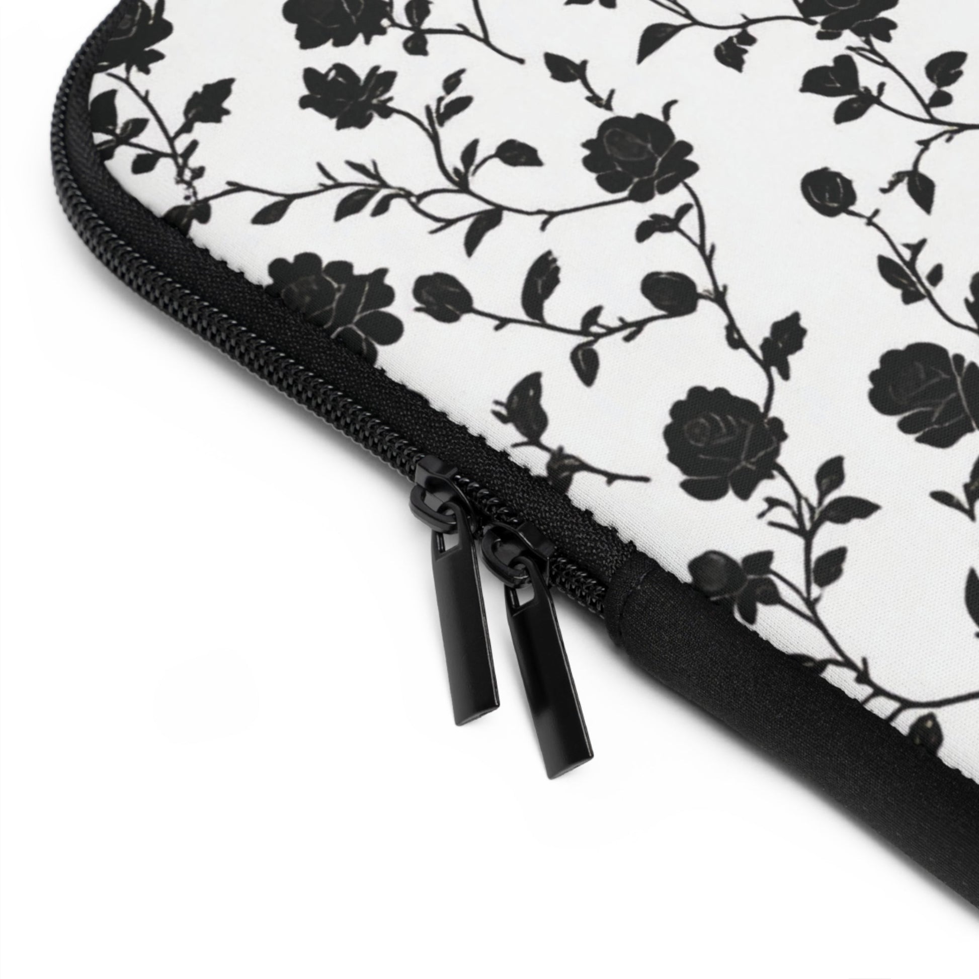 Black Rose Laptop Sleeve - Ruppy's Creations