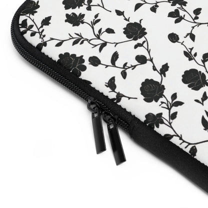 Black Rose Laptop Sleeve - Ruppy's Creations