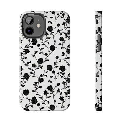 Black Rose Tough Phone Case For iphone & Samsung - Ruppy's Creations