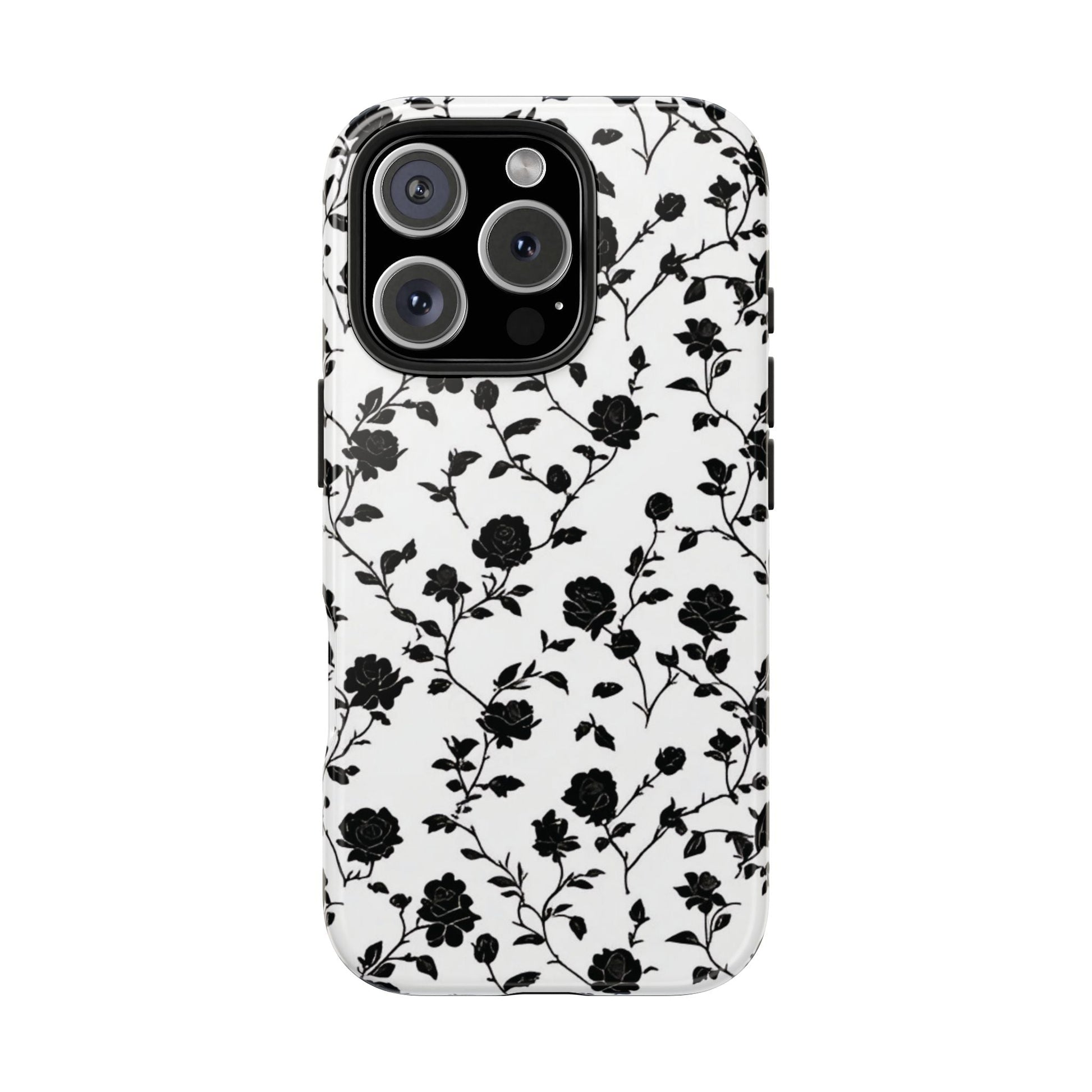 Black Rose Tough Phone Case For iphone & Samsung - Ruppy's Creations