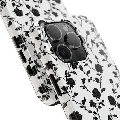 Black Rose Tough Phone Case For iphone & Samsung - Ruppy's Creations