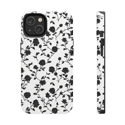 Black Rose Tough Phone Case For iphone & Samsung - Ruppy's Creations