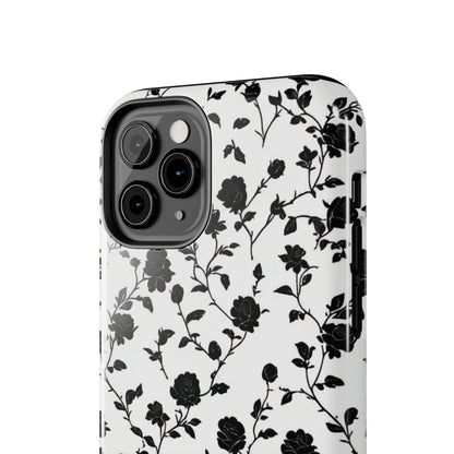 Black Rose Tough Phone Case For iphone & Samsung - Ruppy's Creations