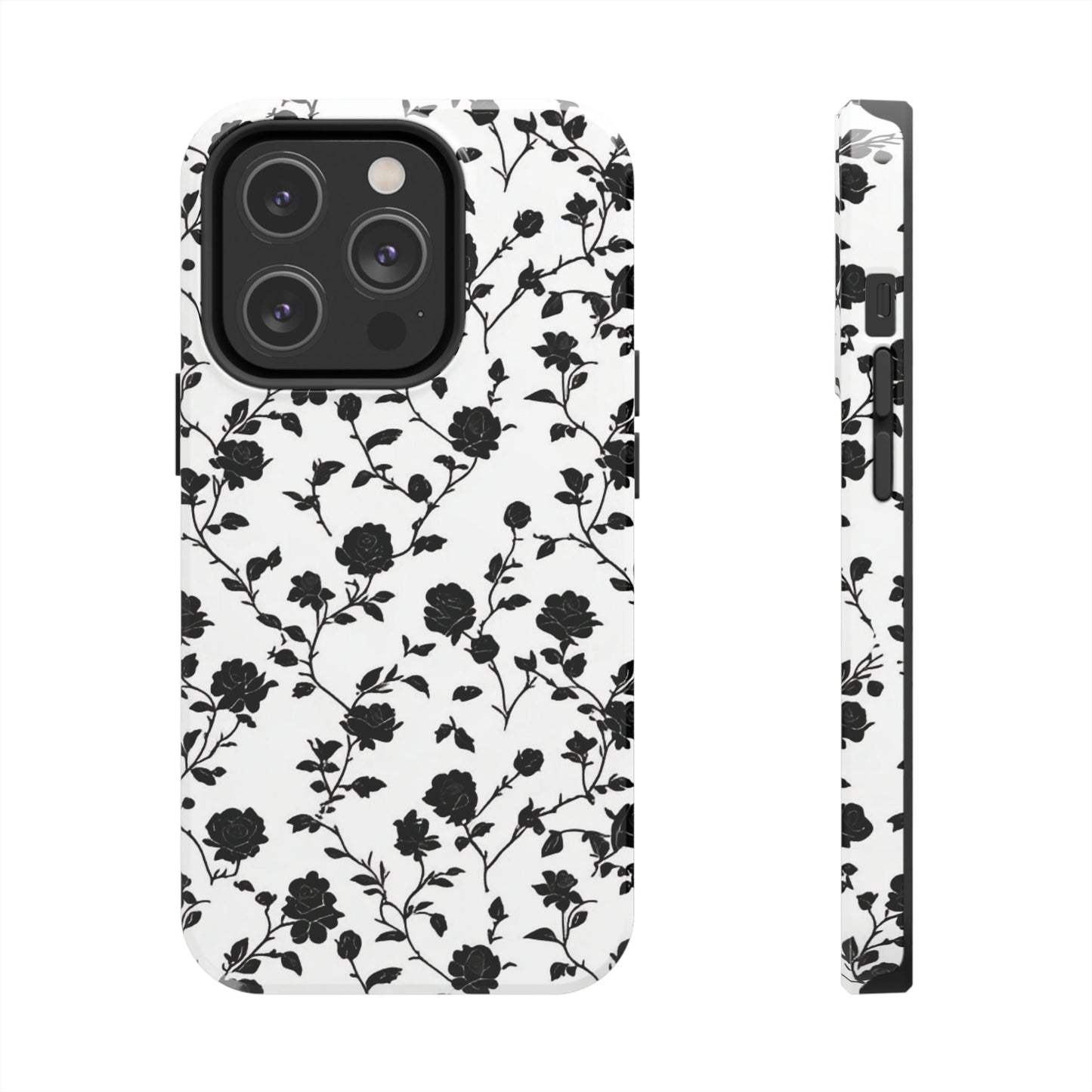 Black Rose Tough Phone Case For iphone & Samsung - Ruppy's Creations