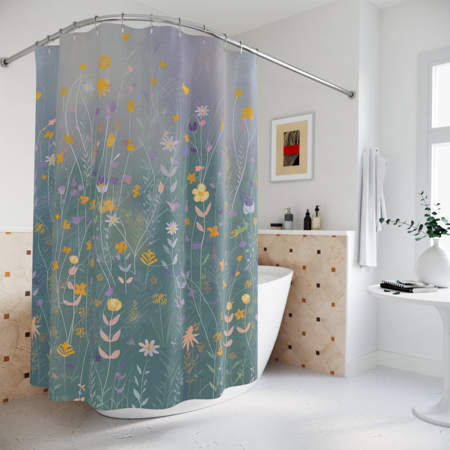 Blossom Ballet Polyester Shower Curtain - Ruppy's Creations