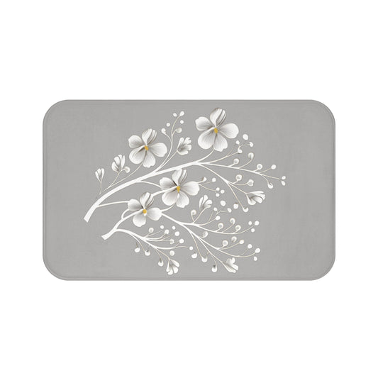 Blossom Whispers Memory Foam Bath Mat - Ruppy's Creations