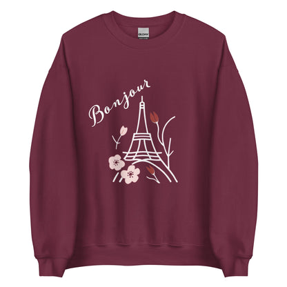 Bonjour Women's Sweatshirt - Ruppy's Creations