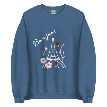 Bonjour Women's Sweatshirt - Ruppy's Creations