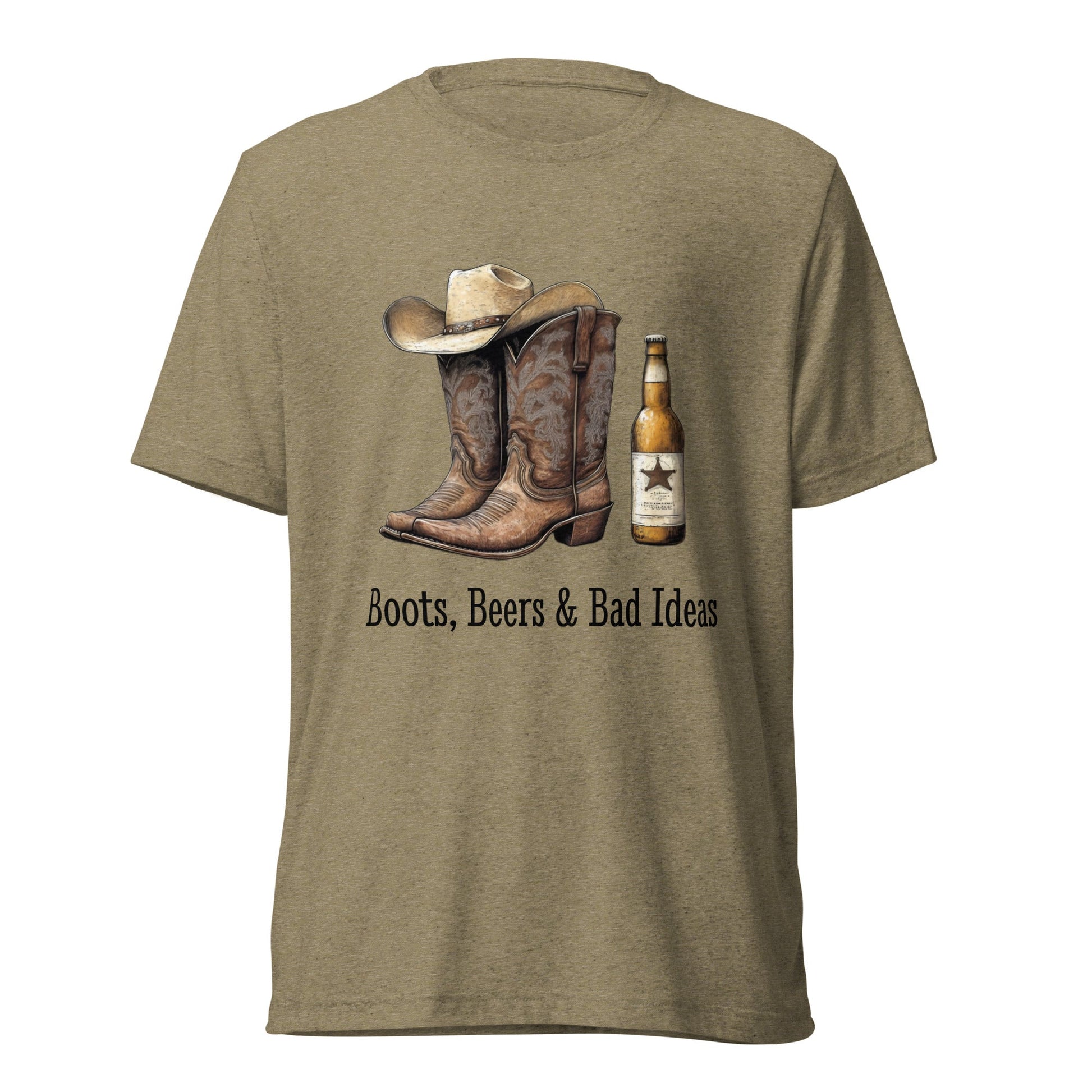 Boots, Beers & Bad Ideas Men's T-shirt - Ruppy's Creations