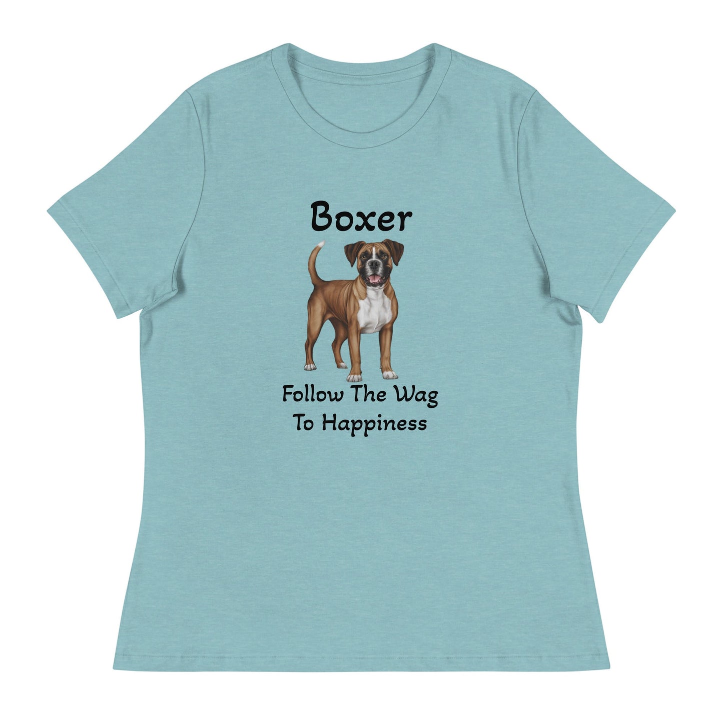 Boxer Happiness Women's Relaxed T-Shirt - Ruppy's Creations