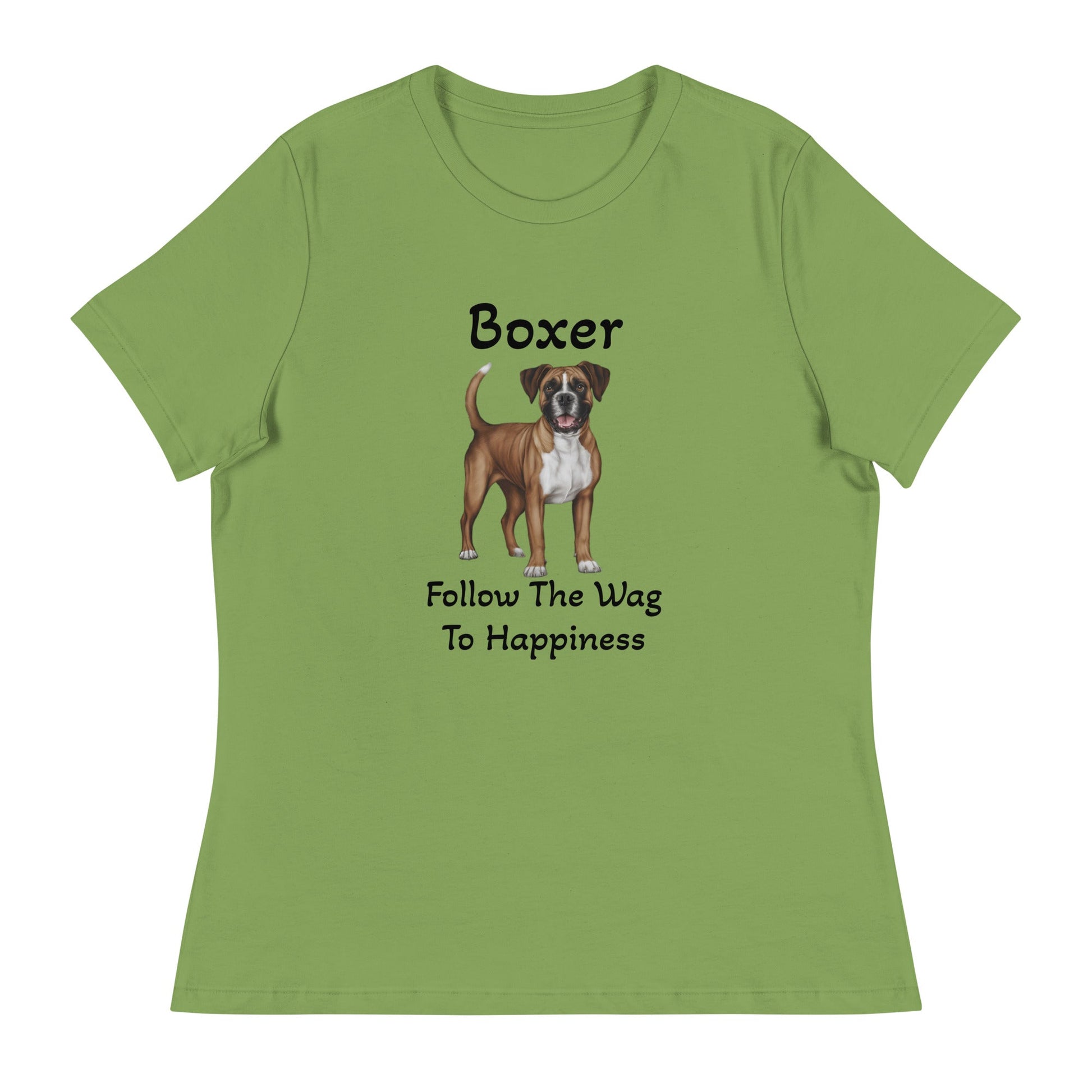 Boxer Happiness Women's Relaxed T-Shirt - Ruppy's Creations