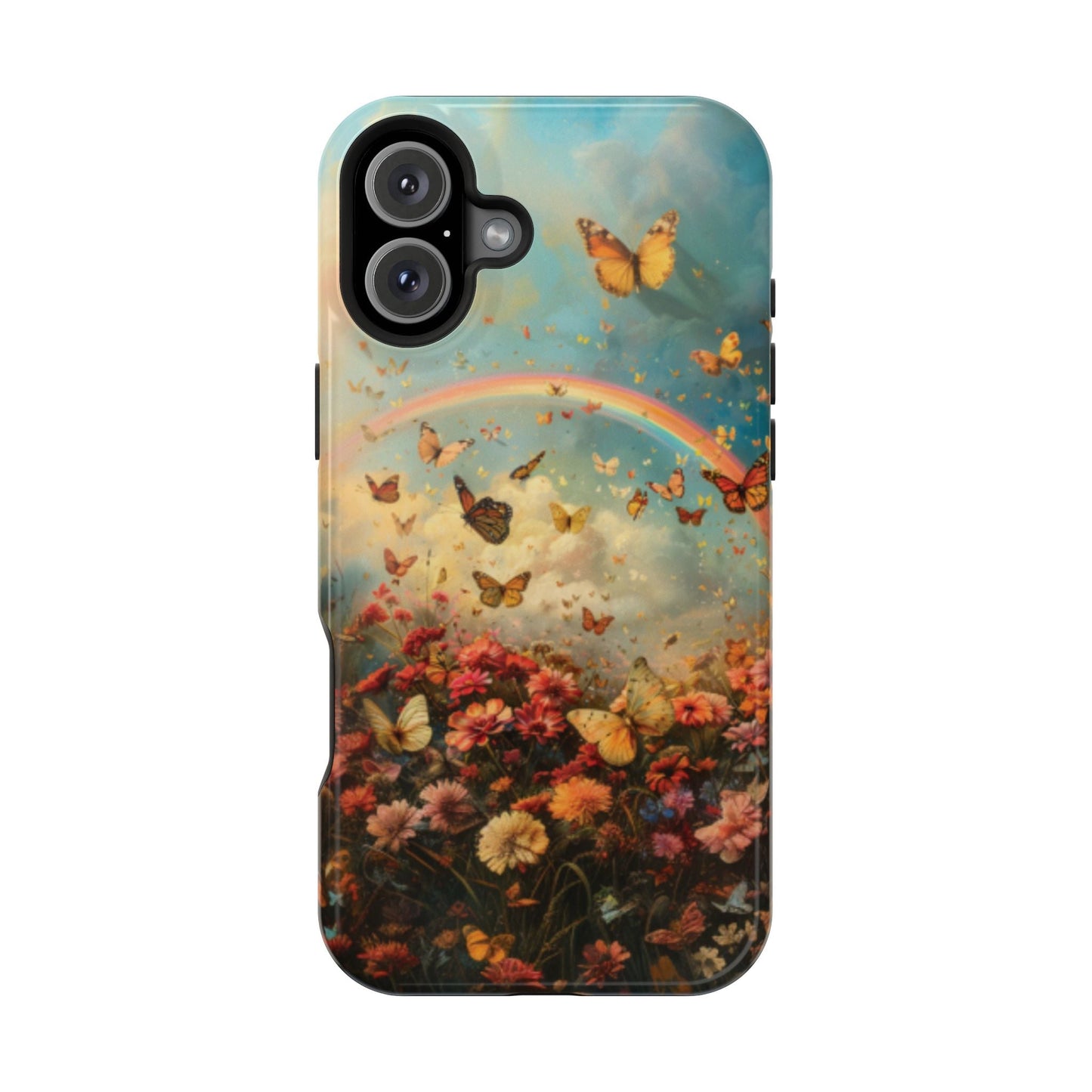 Butterflies & Rainbow MagSafe iphone Case - Ruppy's Creations