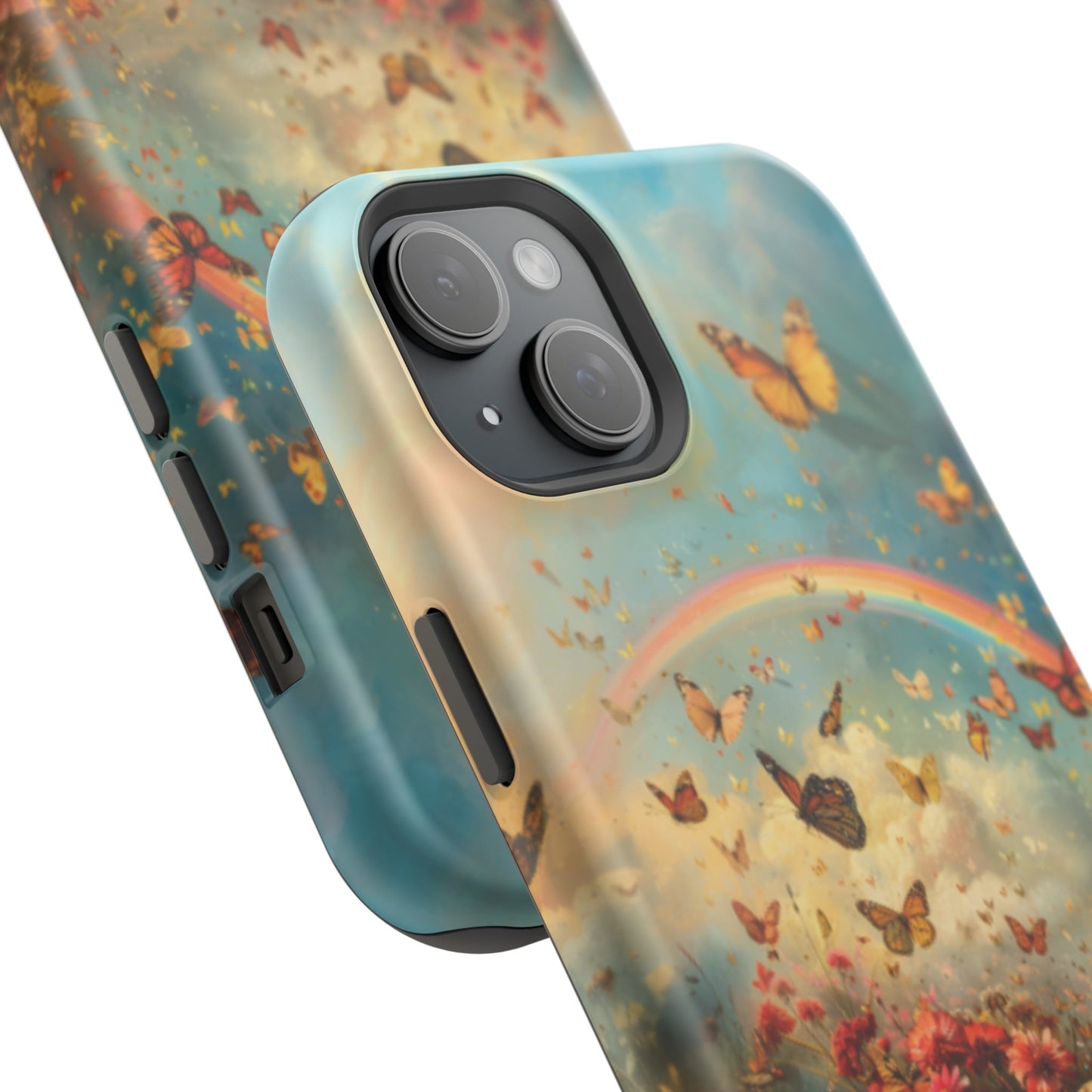 Butterflies & Rainbow MagSafe iphone Case - Ruppy's Creations