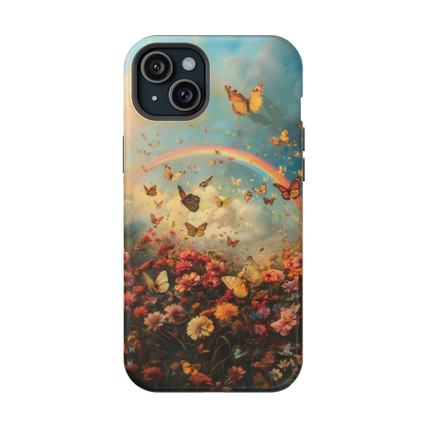 Butterflies & Rainbow MagSafe iphone Case - Ruppy's Creations