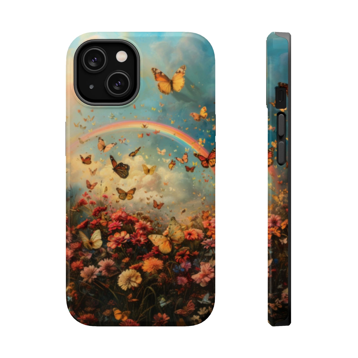 Butterflies & Rainbow MagSafe iphone Case - Ruppy's Creations