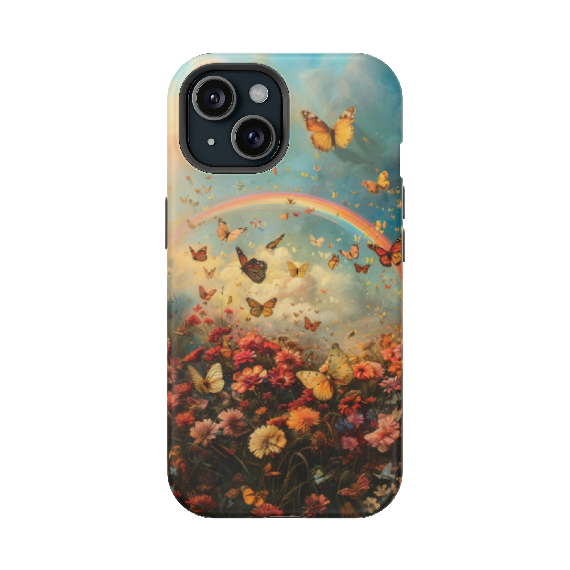 Butterflies & Rainbow MagSafe iphone Case - Ruppy's Creations