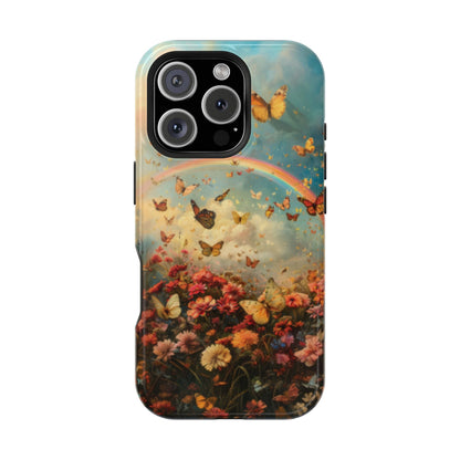 Butterflies & Rainbow MagSafe iphone Case - Ruppy's Creations