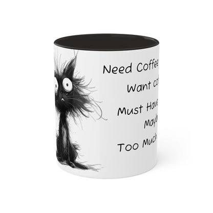 Caffeinated Cat Mug, 11oz - Ruppy's Creations