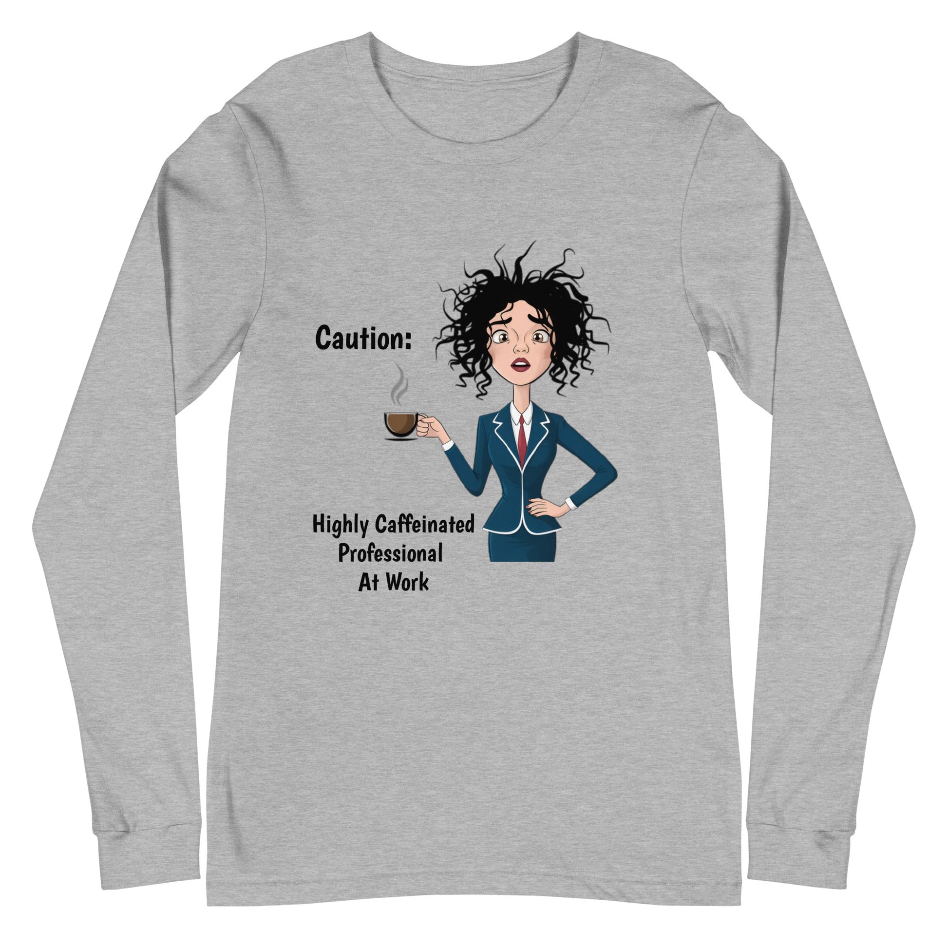 Caffeinated Professional Women's Long Sleeve Tee - Ruppy's Creations