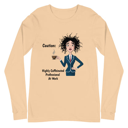 Caffeinated Professional Women's Long Sleeve Tee - Ruppy's Creations