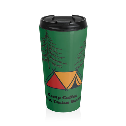 Camp Coffee Stainless Steel Travel Mug - Ruppy's Creations