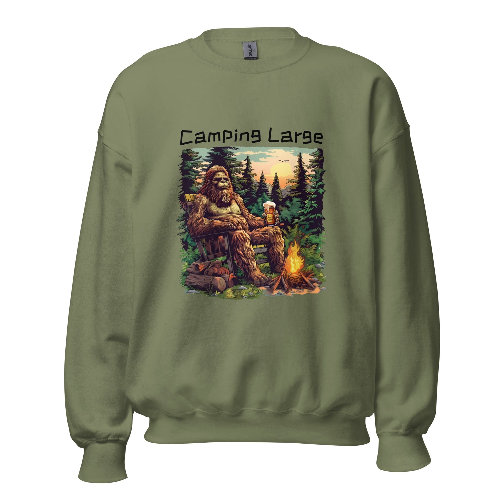 Camping Large Men's Sweatshirt - Ruppy's Creations