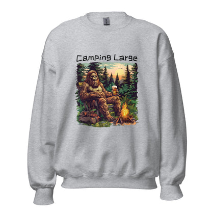 Camping Large Men's Sweatshirt - Ruppy's Creations