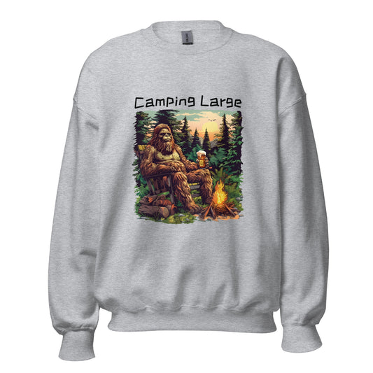 Camping Large Men's Sweatshirt - Ruppy's Creations