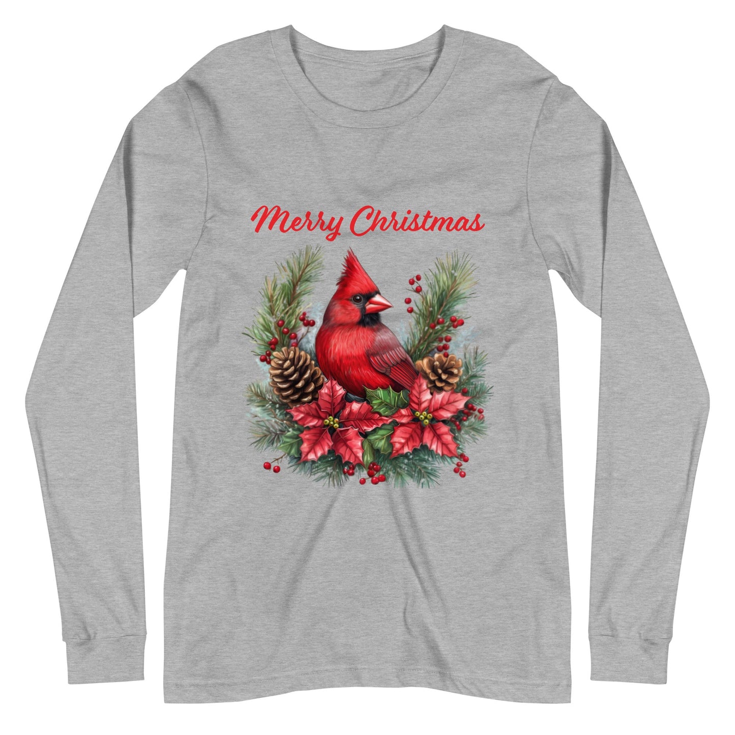 Cardinal Christmas Women's Long Sleeve Tee - Ruppy's Creations