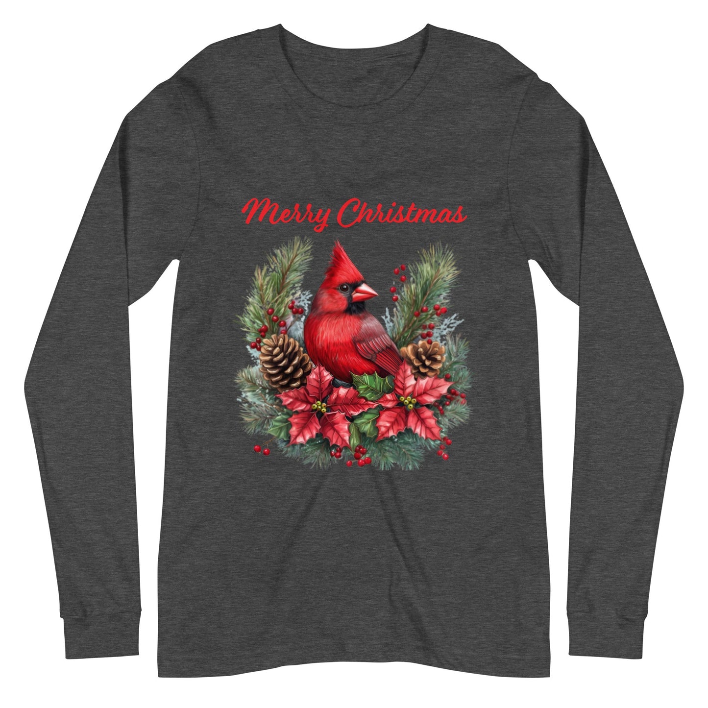 Cardinal Christmas Women's Long Sleeve Tee - Ruppy's Creations