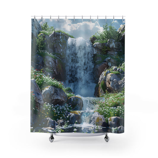 Cascading Waterfall Shower Curtain - Ruppy's Creations