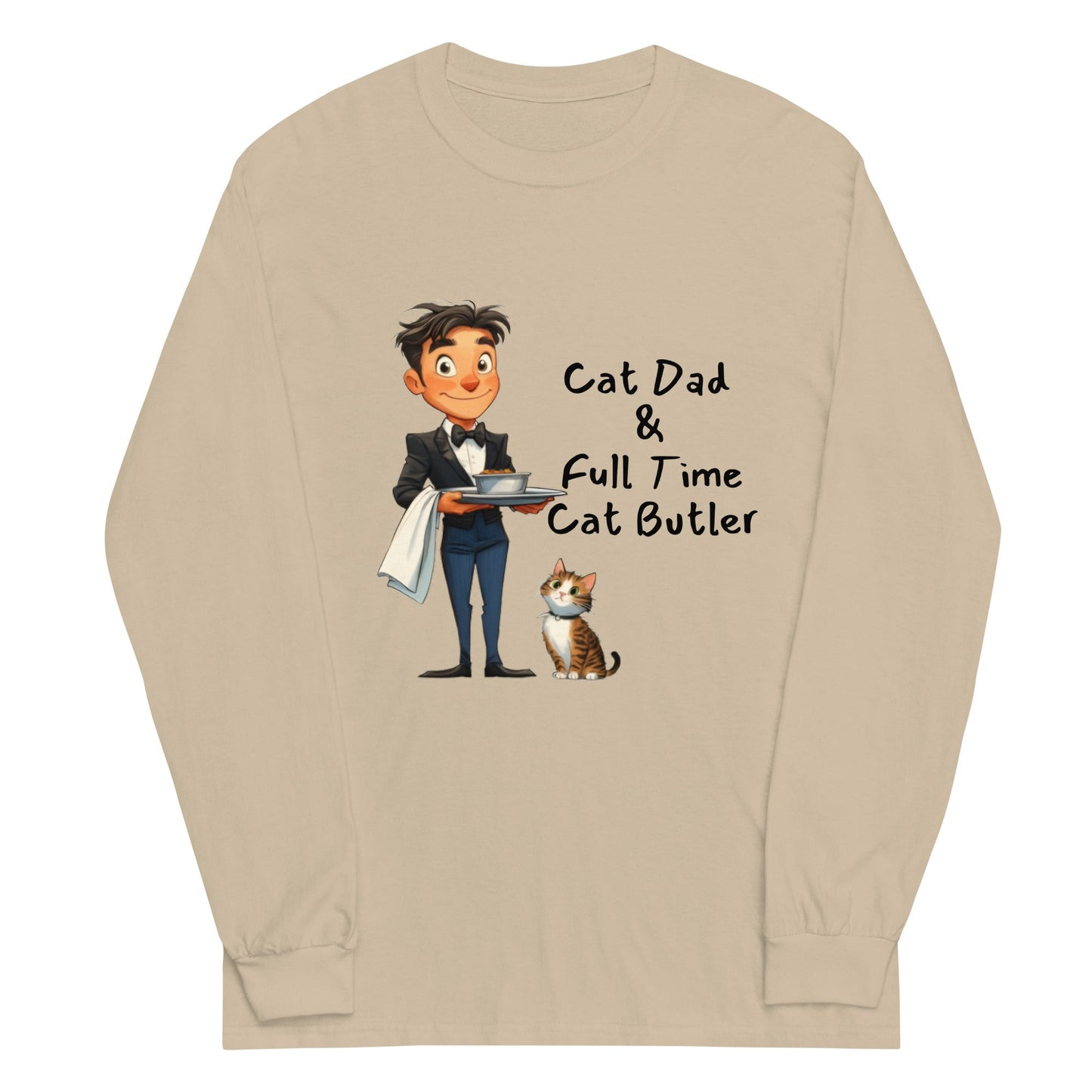 Cat Dad Men’s Long Sleeve Shirt - Ruppy's Creations