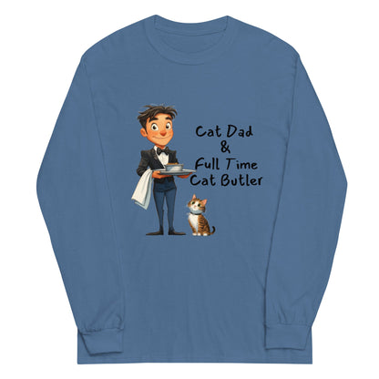 Cat Dad Men’s Long Sleeve Shirt - Ruppy's Creations