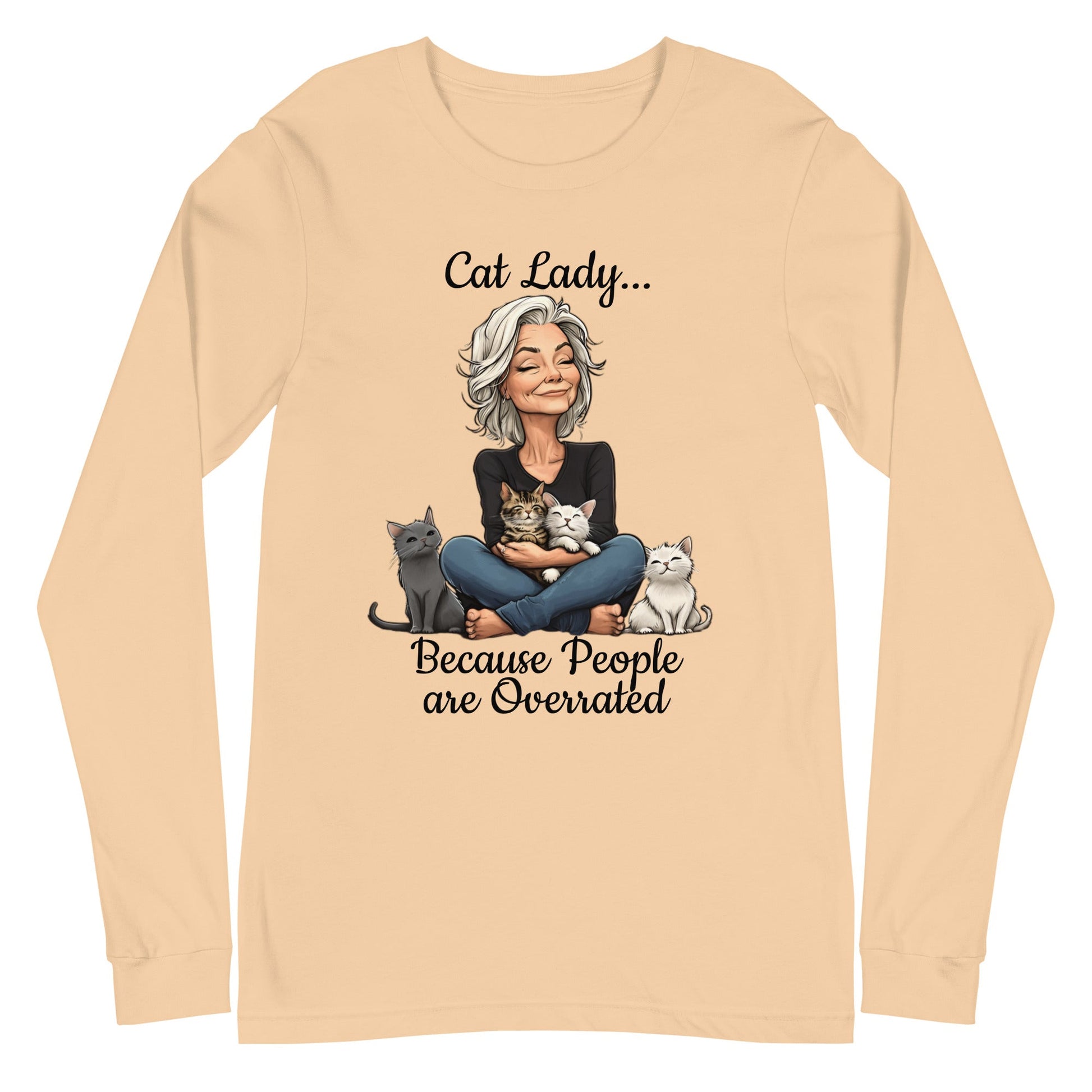 Cat Lady Women's Long Sleeve Tee - Ruppy's Creations