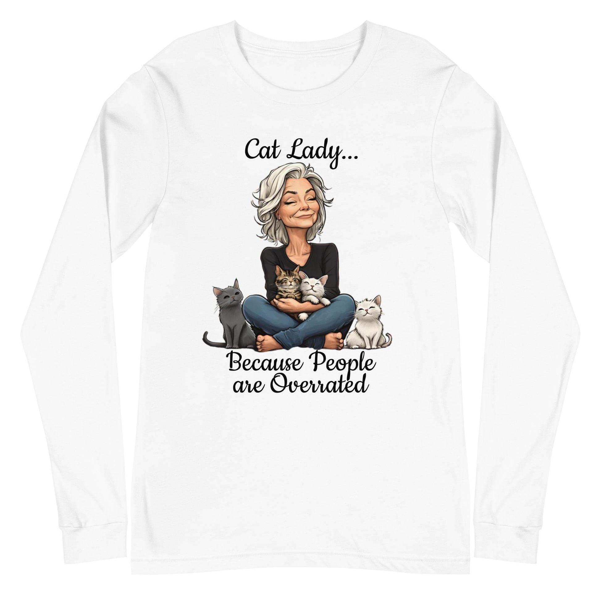 Cat Lady Women's Long Sleeve Tee - Ruppy's Creations